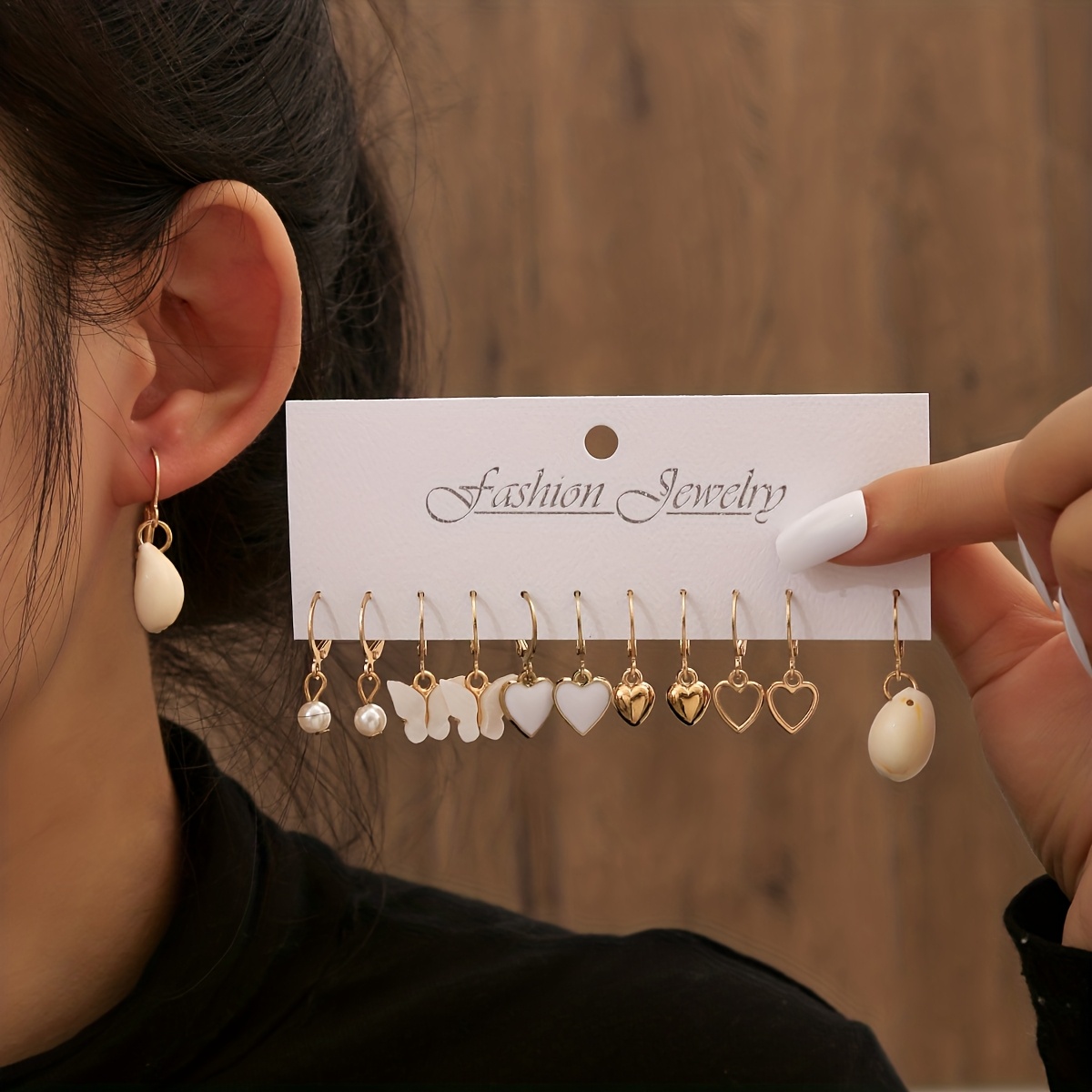 48pcs Cute Multi-Shape Earring Set, Unique Dangle Designs